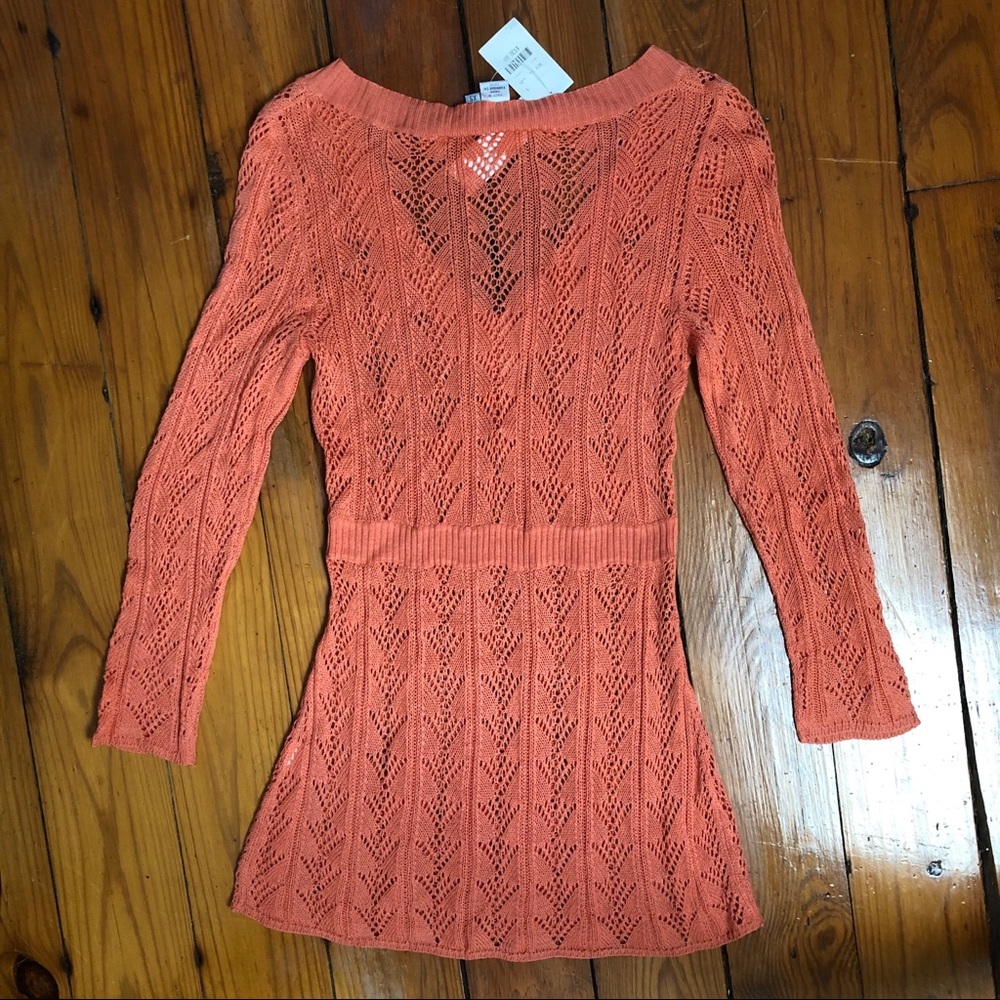 NWT Maggie by Magaschoni orange coral knit - Picture 3 of 3